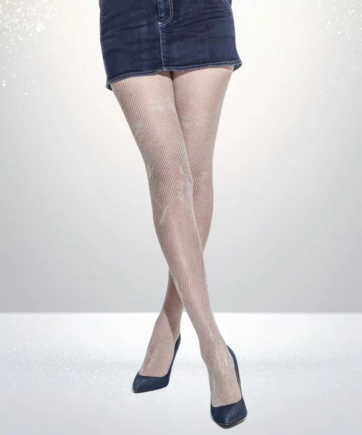 Çiçek Dantel Külotlu Çorap - 2