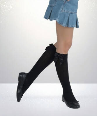 Rena Aksesuarlı Dizaltı Çocuk Çorap - 4