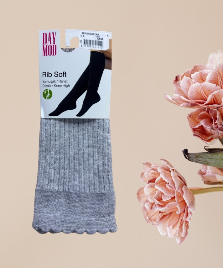 Ribana Kadın Dizaltı Çorap - 5