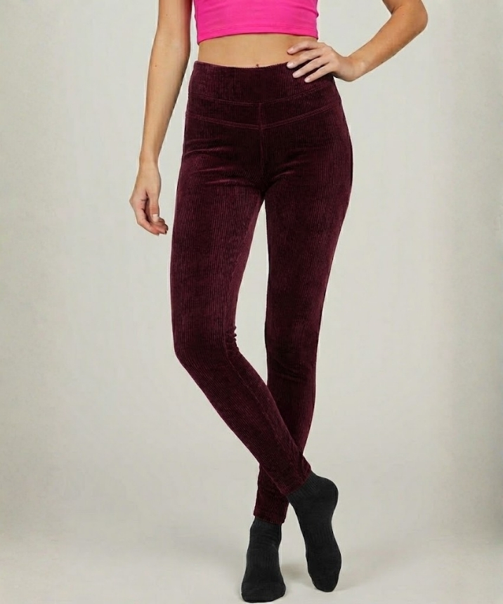 Kadife Fitilli Termal Tayt - 1