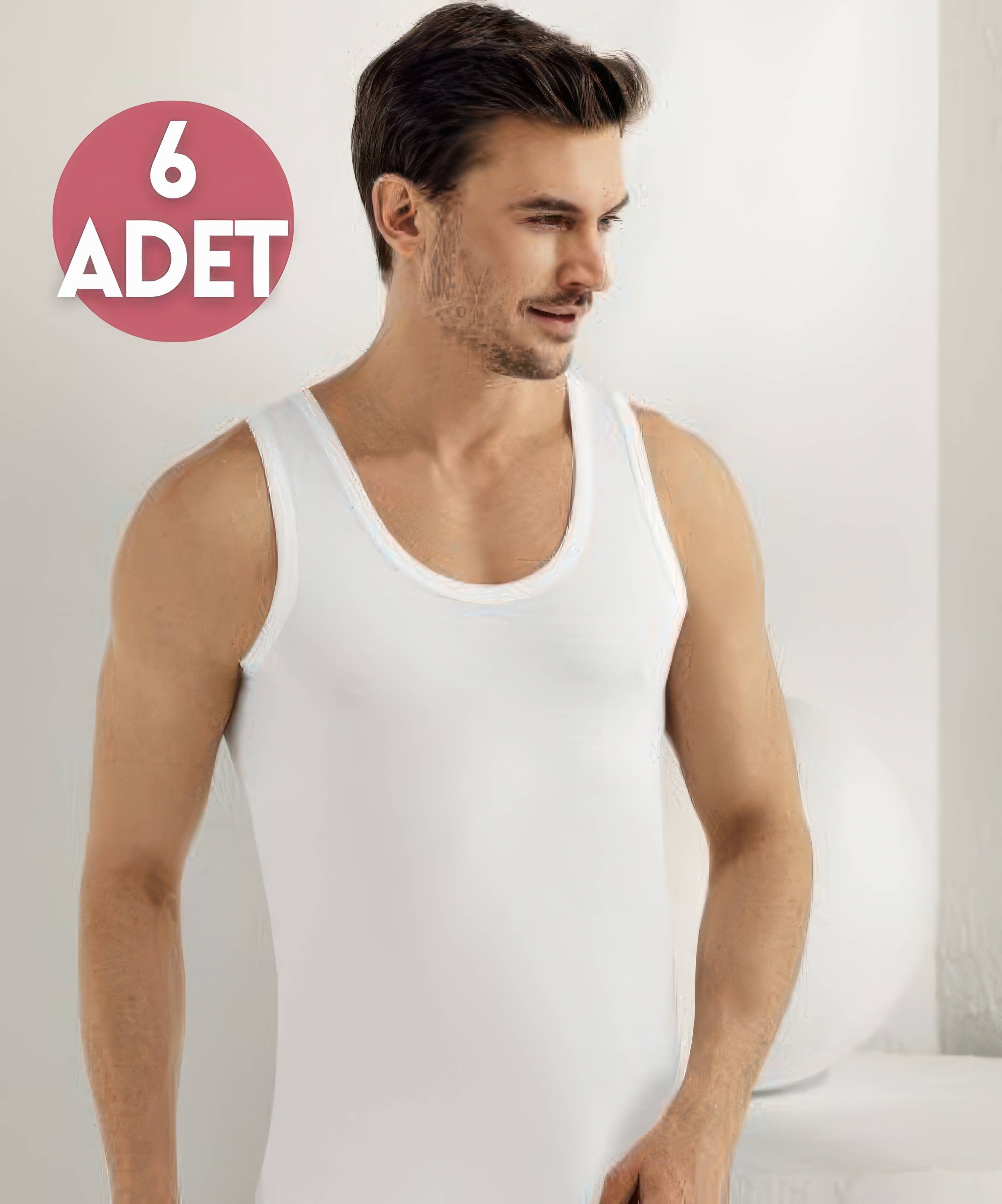 6'lı Paket Penye Atlet - 1