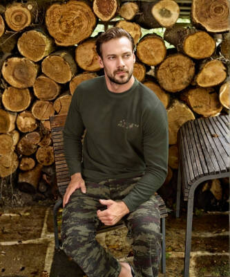 Yuvarlak Yaka Polar Pijama Takımı Haki