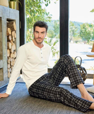 Waffle Patlı Erkek Pijama Takımı - 6