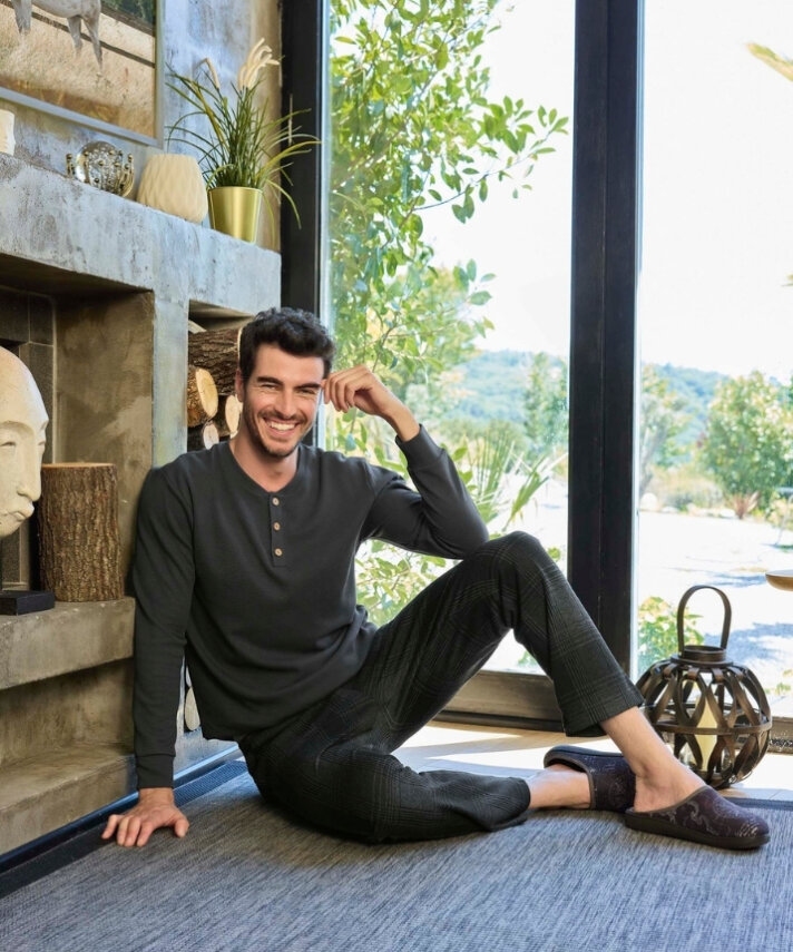 Waffle Patlı Erkek Pijama Takımı - 8