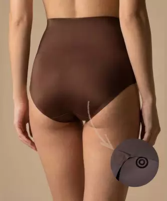 Lazer Kesim İz Yapmaz Silikonlu Yüksek Bel Külot - 6