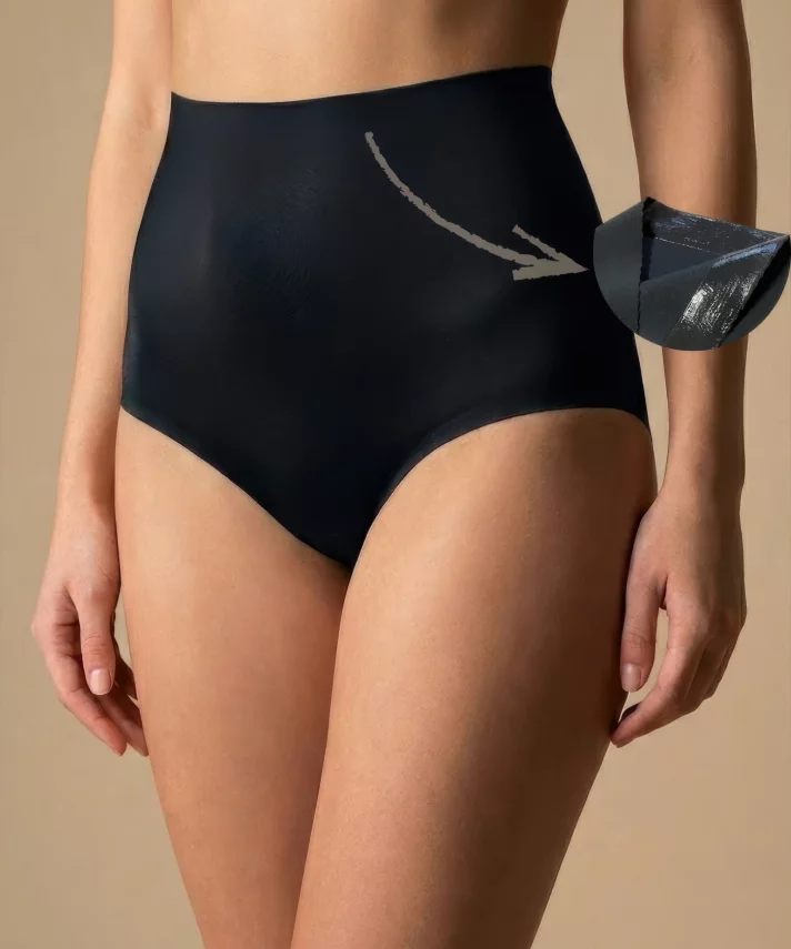 Lazer Kesim İz Yapmaz Silikonlu Yüksek Bel Külot - 3