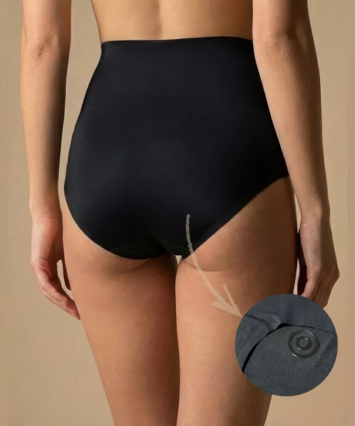 Lazer Kesim İz Yapmaz Silikonlu Yüksek Bel Külot - 4