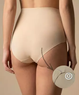 Lazer Kesim İz Yapmaz Silikonlu Yüksek Bel Külot - 2