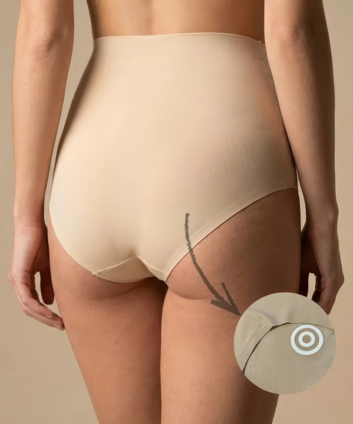 Lazer Kesim İz Yapmaz Silikonlu Yüksek Bel Külot - 2