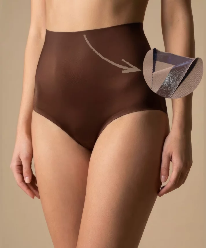 Lazer Kesim İz Yapmaz Silikonlu Yüksek Bel Külot - 5