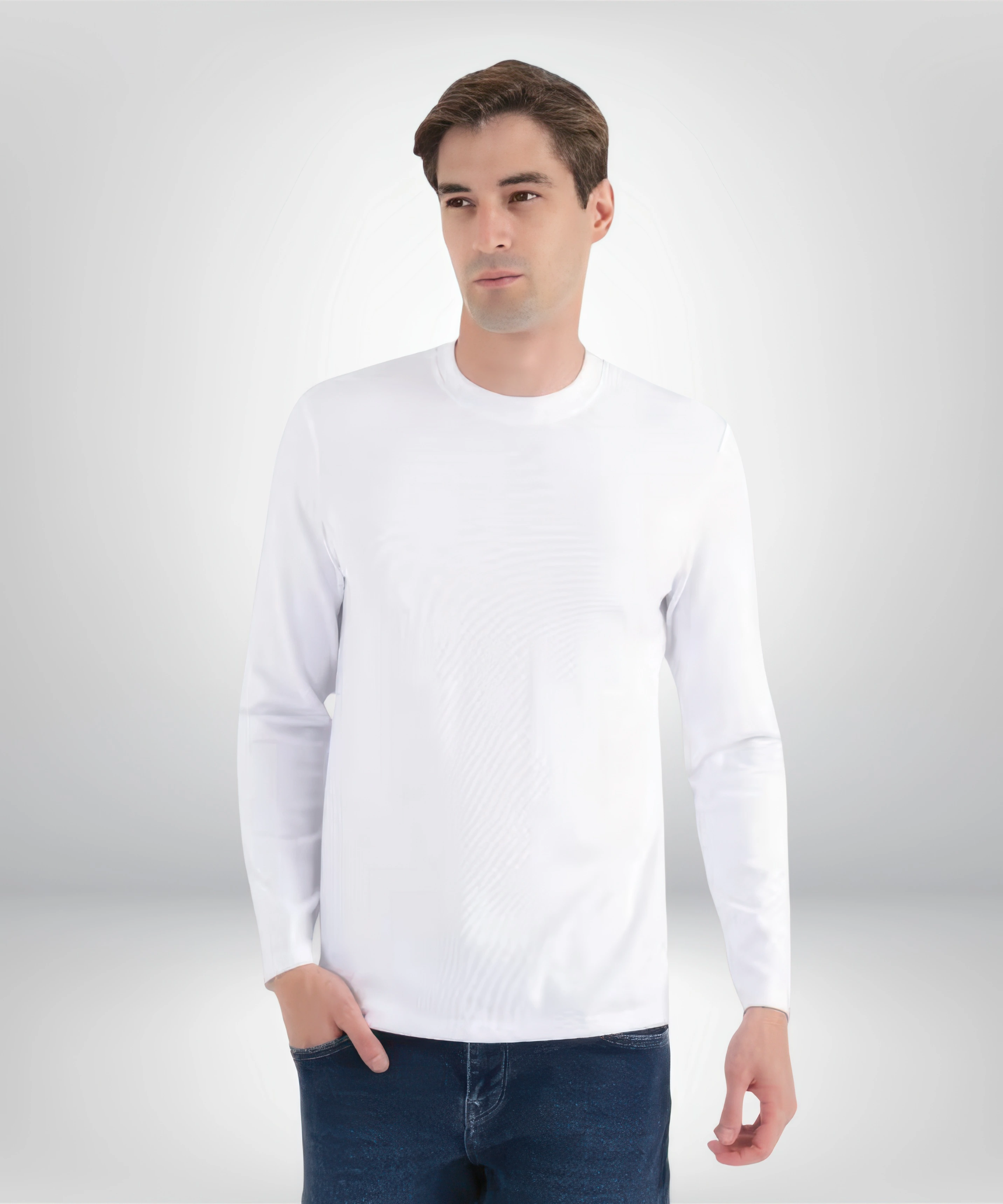 Erkek Ribana Kapalı Yaka Uzun Kol Badi - 1