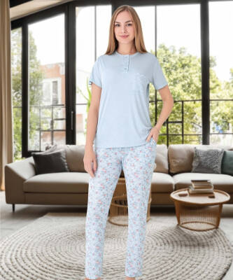 Melisa 3'lü Set Uzun Kol Pijama Takımı - 4