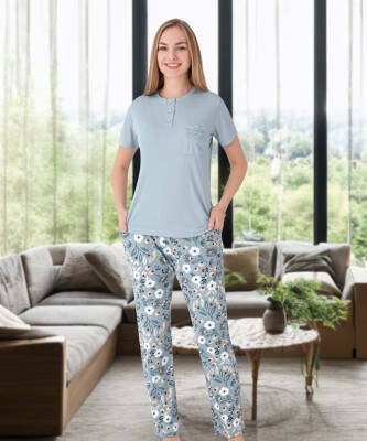 Melisa 3'lü Set Uzun Kol Pijama Takımı - 6