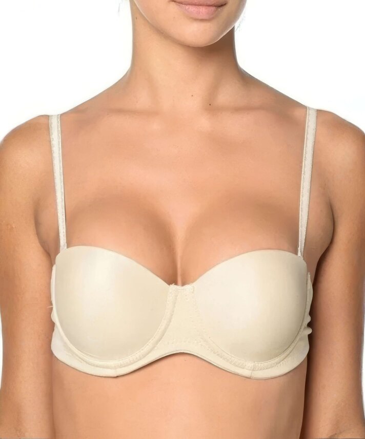 Sırt Kısmı Şeffaf Dolgusuz Straplez Sütyen - 4