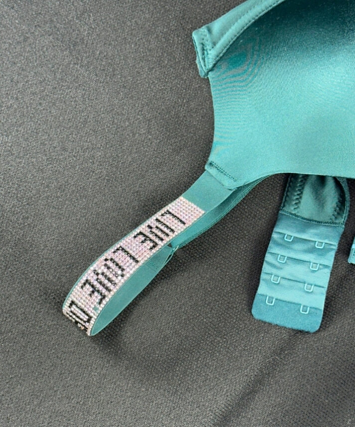 Boş Cup Desteksiz Dolgusuz Işıltılı Askılı Sütyen - 2