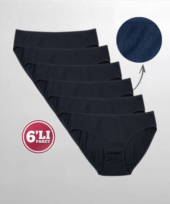 6'lı Paket Desenli Likralı Külot - 2