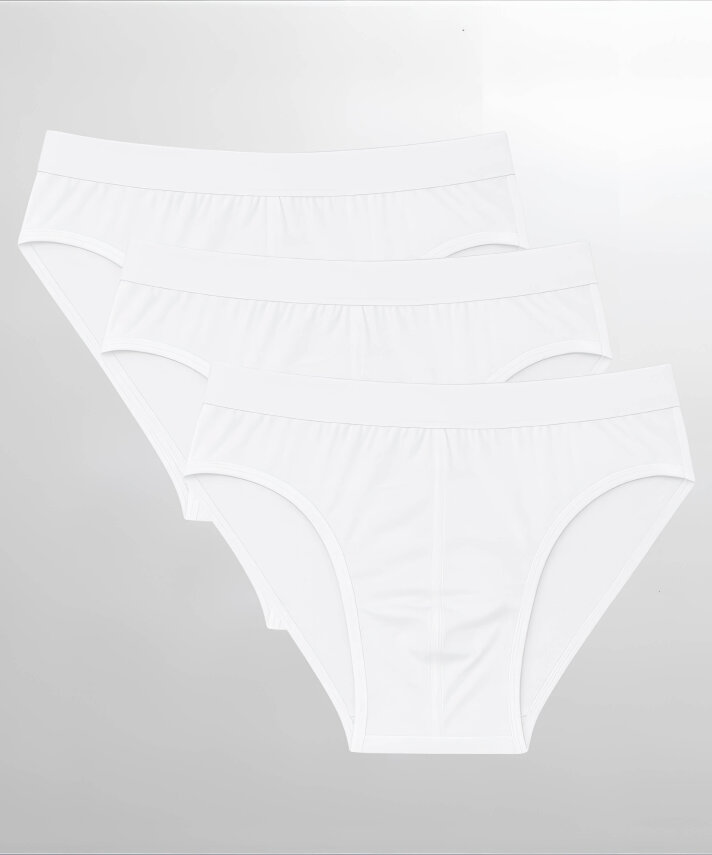 3'lü Paket Bambu Kemerli Slip Erkek Külot - 3