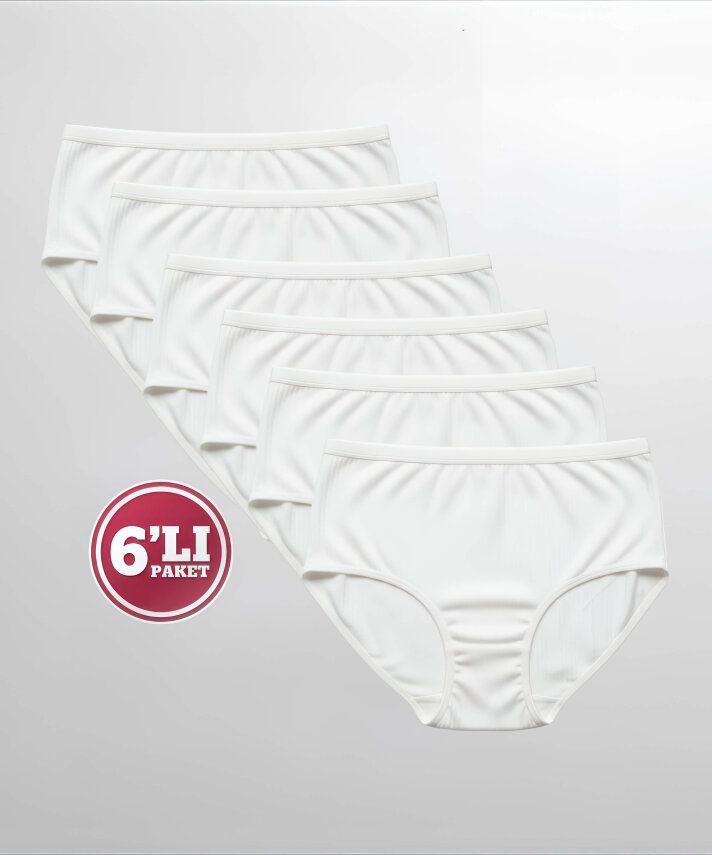 Özten 6'lı Paket Çizgili Bato Külot - 3