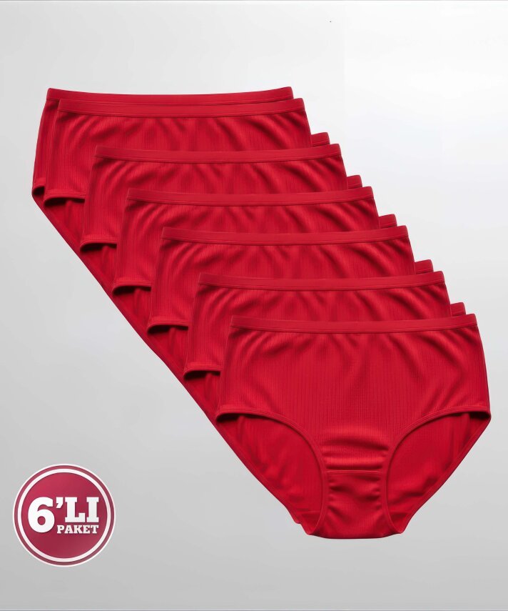 Özten 6'lı Paket Çizgili Bato Külot - 4