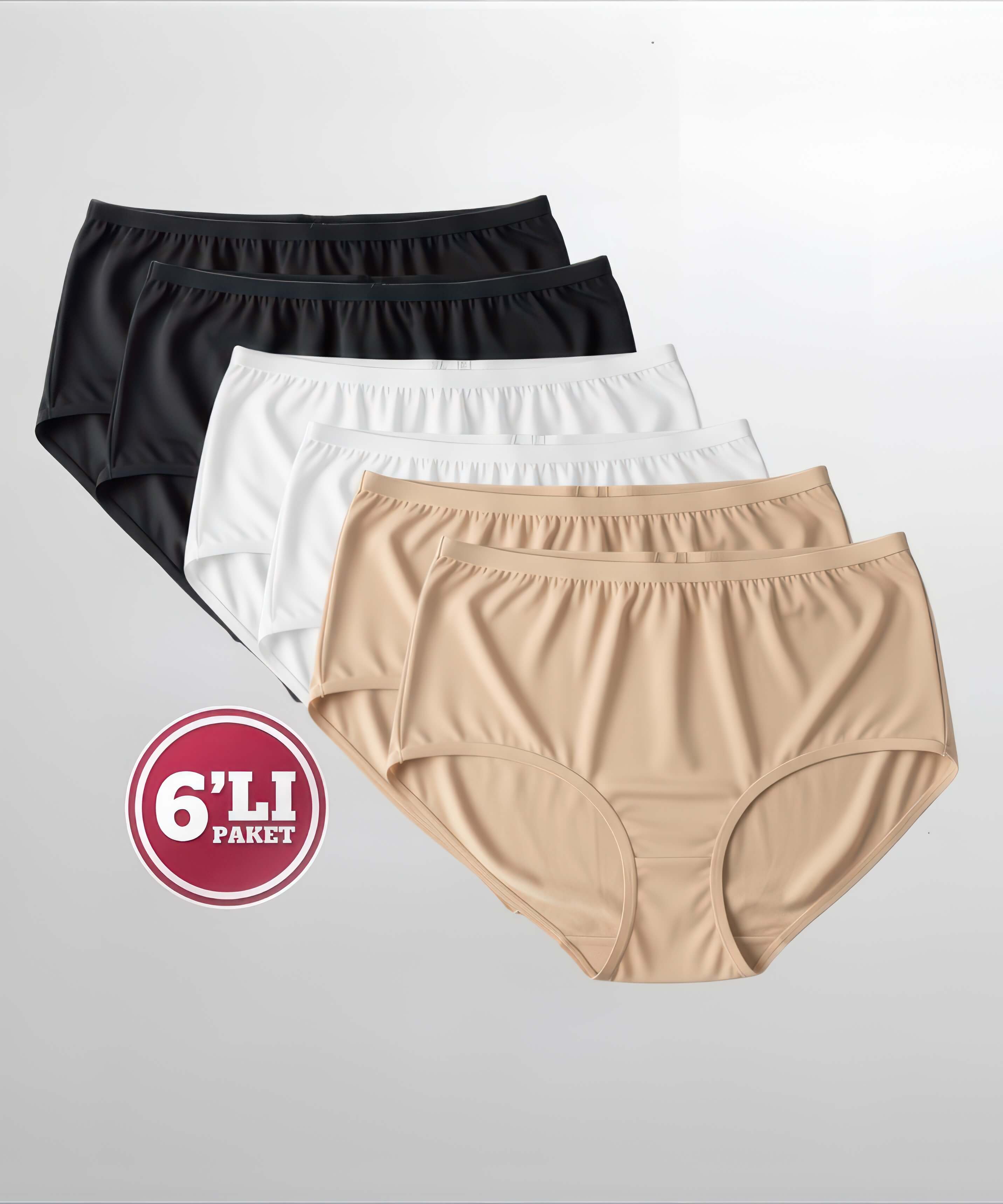 6'lı Paket İz Yapmaz Bato Külot - 1
