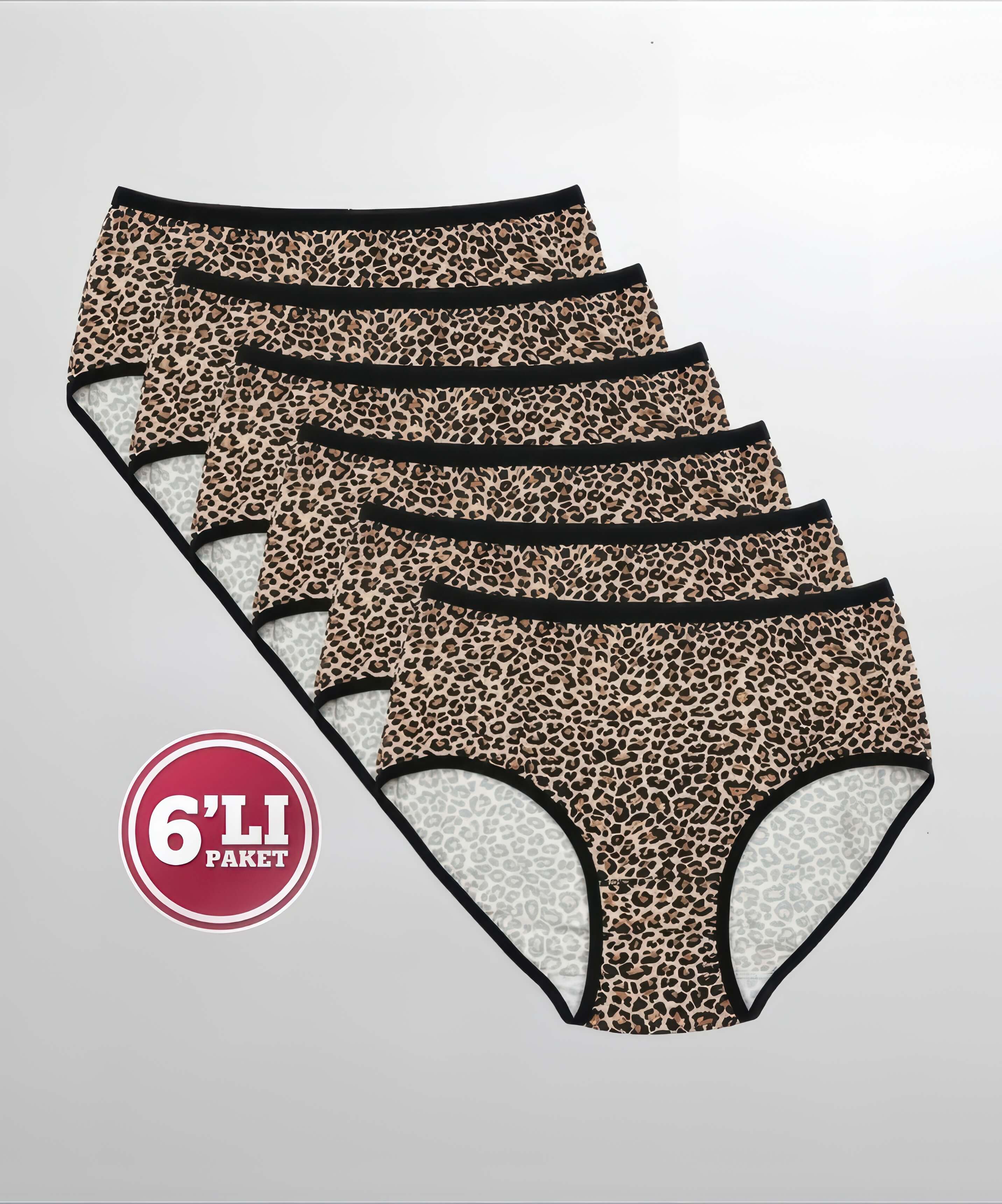 6'lı Paket Leopar Bato Külot - 1