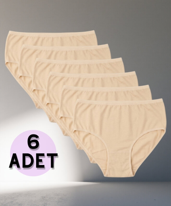 6'lı Paket Likralı Bato Külot - 4