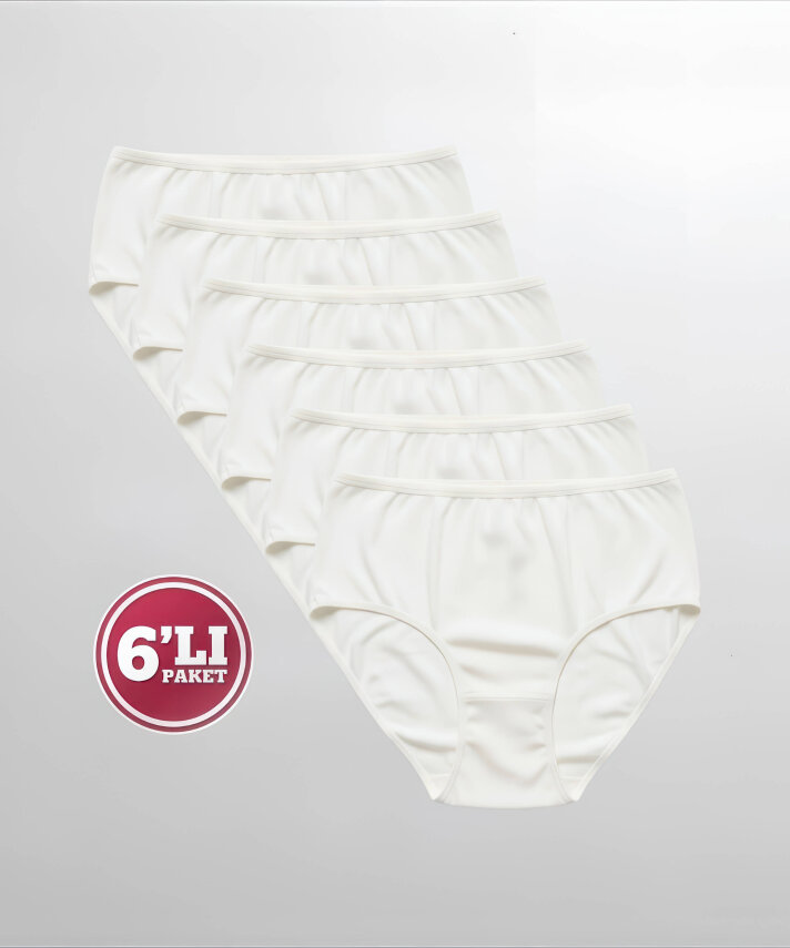 6'lı Paket Likralı Kaşkorse Bato Külot - 2