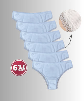 6'lı Paket Dantelli Brazilian Külot - 3