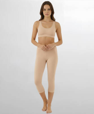 Kemerli İz Yapmaz Kapri Tayt TEN