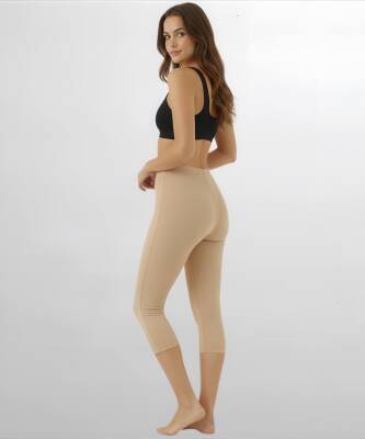 Kemerli İz Yapmaz Kapri Tayt - 5