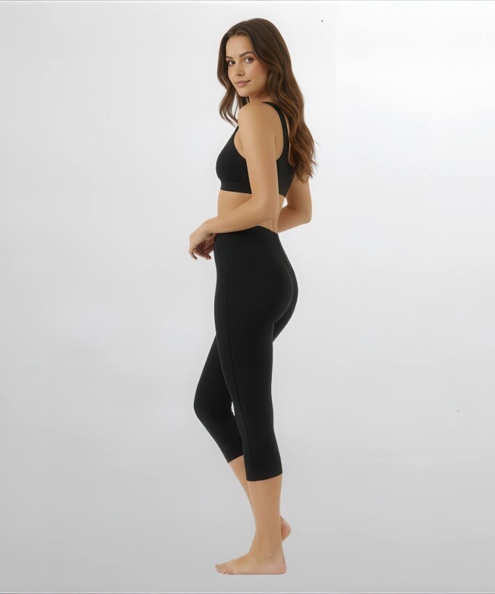 Kemerli İz Yapmaz Kapri Tayt - 8