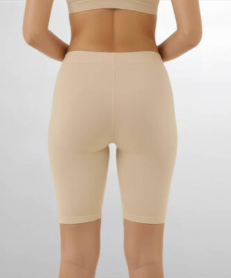 Kemerli İz Yapmaz Kısa Tayt - 12