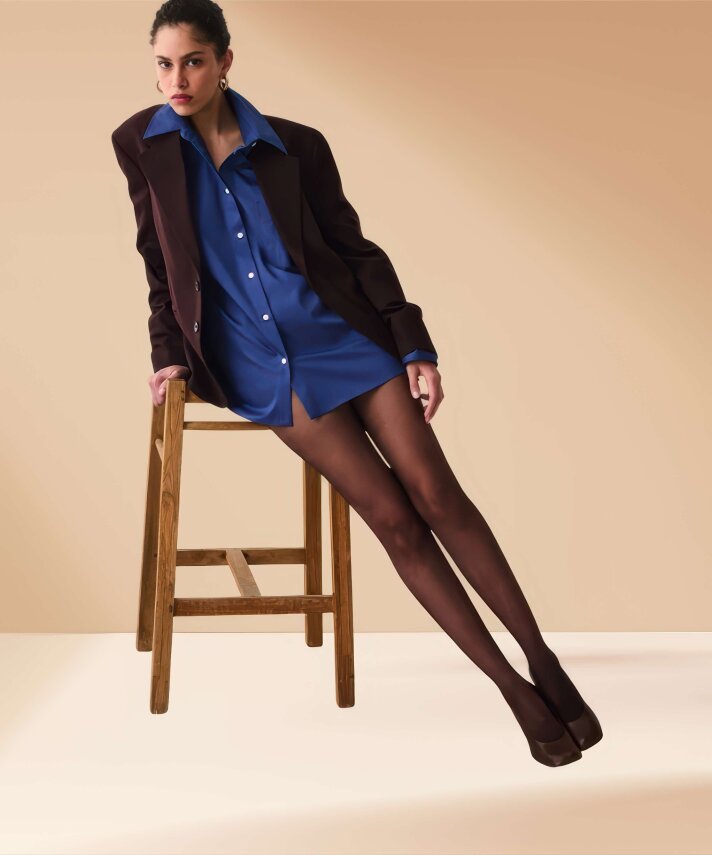 Cream 20 Den Mat Külotlu Çorap - 3