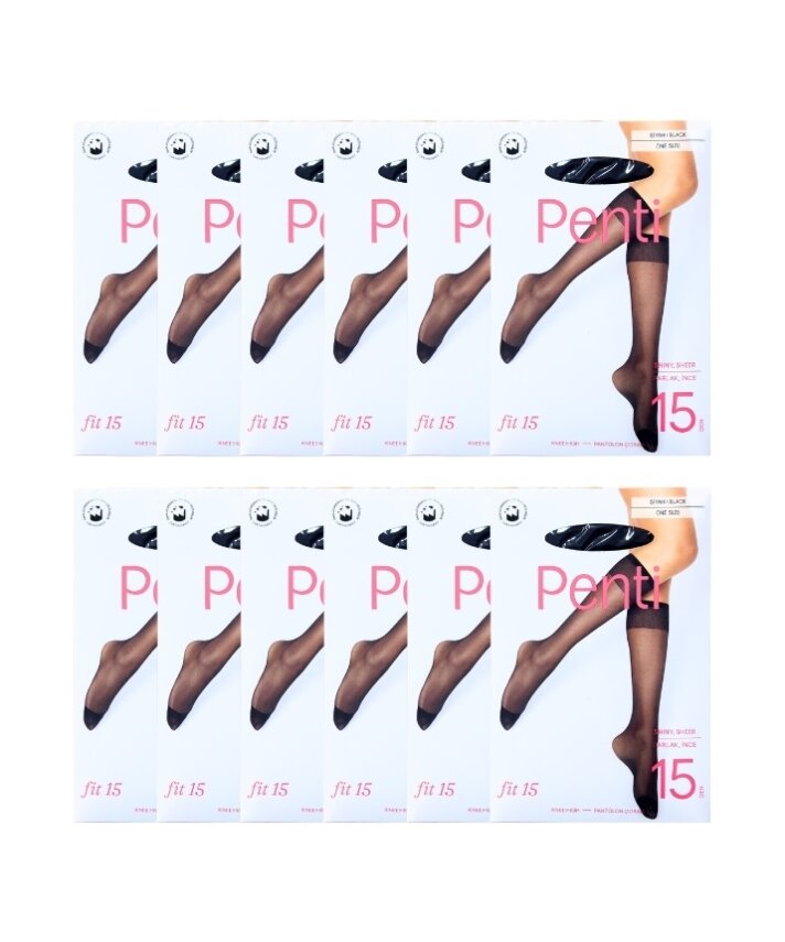 Fit 15 12'li Paket Dizaltı Burunlu Çorap - 13