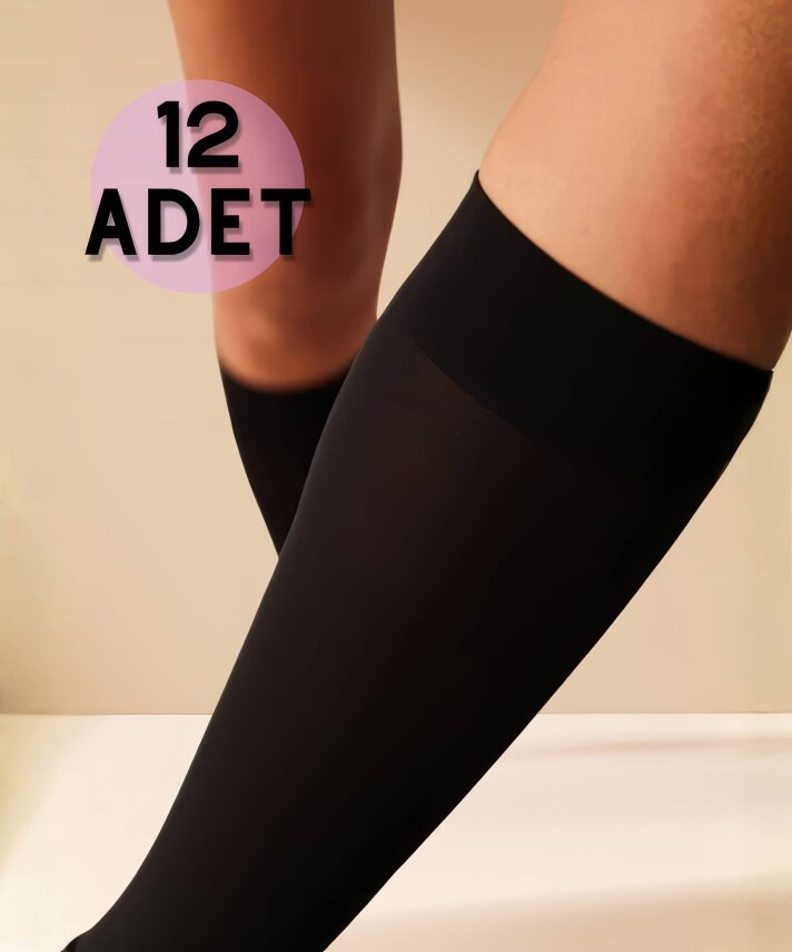 Mikro 40 12'li Paket Dizaltı Çorap - 4