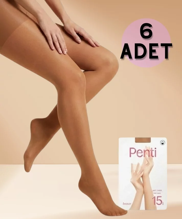 Süper 15 6'lı Paket Külotlu Çorap - 2