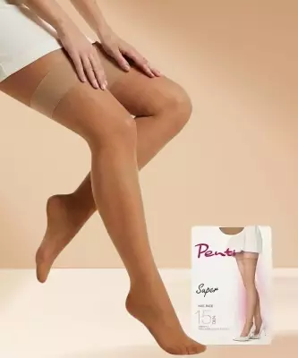 Süper 15 Jartiyersiz Lastikli Çorap - 2