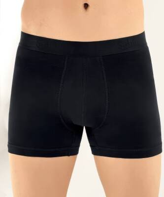 Erkek Likralı Boxer Siyah