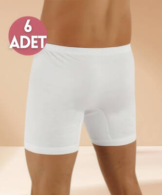6'lı Paket Penye Paçalı Boxer - 2